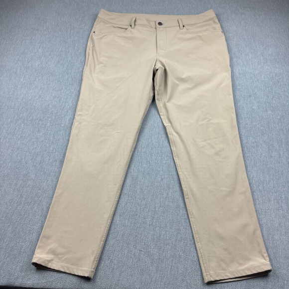 lululemon athletica Other - Lululemon Pants Men 38 Beige ABC Slim Fit 30"‎ Warpstreme Flat Front M5972S